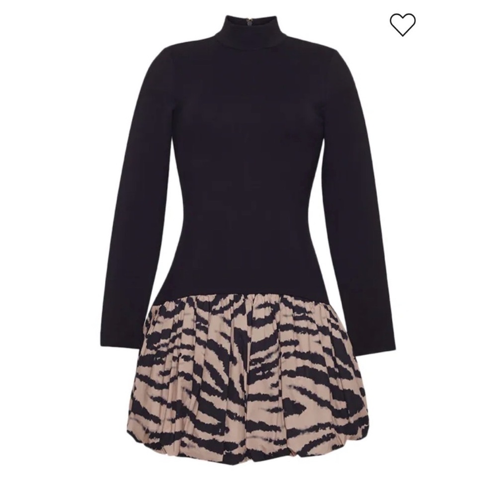 Cara Cara Black and Tan Mini Dress